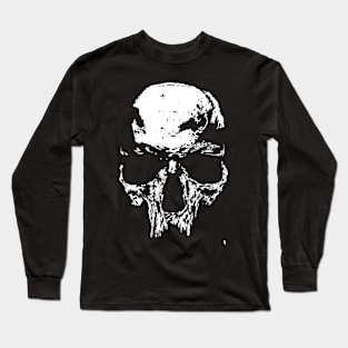 White skull, skull pattern. Long Sleeve T-Shirt